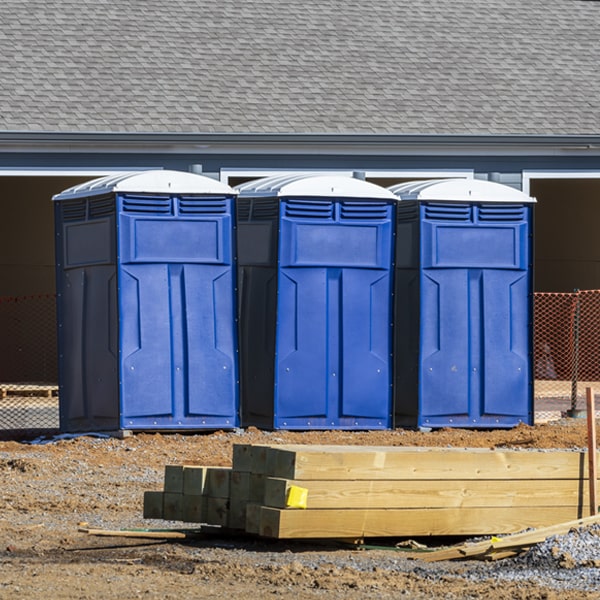 how often are the portable toilets cleaned and serviced during a rental period in Compton Illinois